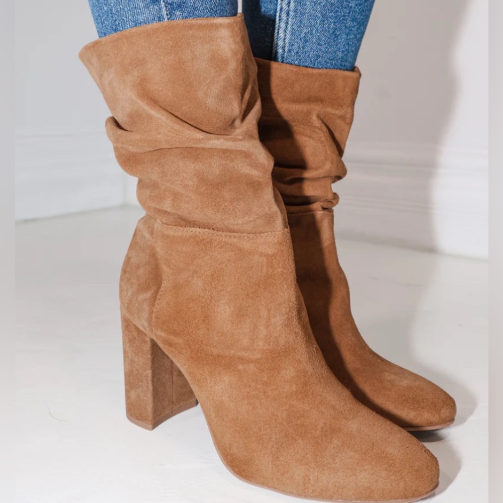 CHINESE LAUNDRY KIPPER SPLIT SUEDE BOOTIES
